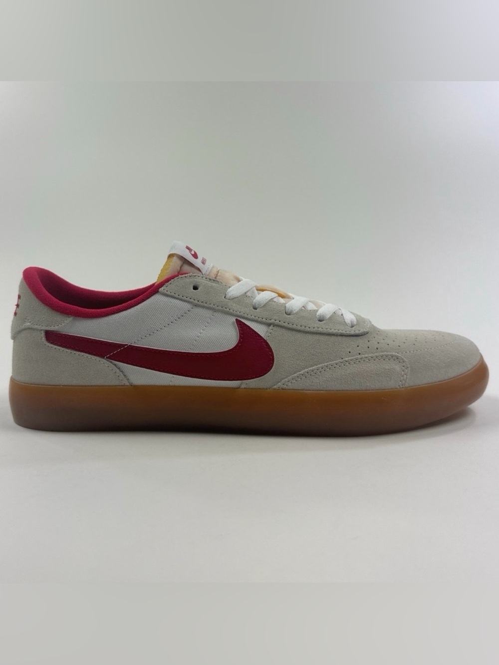 Nike SB Heritage Vulc White Red Mens Shoes Sneakers Athletic Low CD5010-100